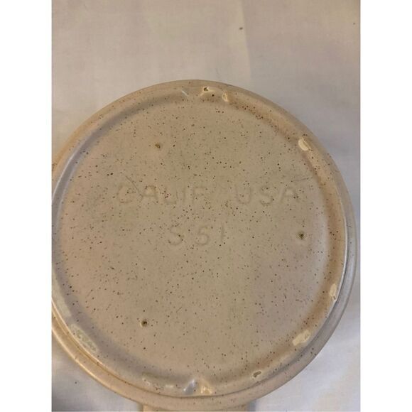 Mid century casserole with lid CA Usa Pottery beige - Picture 5 of 5